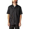 Dickies Camicia da Lavoro Flessibile a Maniche Corte da Uomo, Nero, L