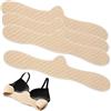 Boyiee 4 Fodere per Reggiseno in Cotone Riutilizzabili Fodere de Reggiseno Assorbire Sudore Coppette Donna (Colore Pelle,L)