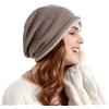 LUKYRA Slouchy Berretti per le Donne Inverno Morbido Cappello Caldo Cranio Cap Signore Maglia Lana Beanie cappello per le Donne, Caff, L