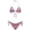 F**K Bikini Donna Triangolo con Slip Regolabile Multicolor SW0294-MC