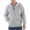 Carhartt - Felpa da Uomo con Cappuccio e Zip, Medium, Grigio