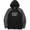 Caterpillar Raglan Hooded Sweatshirt Black/Magnet Large Black/Magnet Large