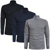 Sergio Tacchini Maglia da Uomo Dolcevita Caldo Cotone, 3pz Ass (Blu, Nero, Grigio) XXL