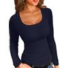 VICHYIE Camicie a Maniche Corte per Donna Top a Coste Slim Aderente Estivo Girocollo Pullover Tee Magliette Carine, Bordeaux, M