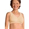 Amoena Leslie - Reggiseno da donna senza ferretto, con tasche, morbido e confortevole, sostiene e stimola il flusso linfatico