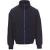 PAYPER Giubbino con Rib Elasticizzato in Vita E AI Polsi MAPS (XL - Blu Navy) Anche con Ricamo E Stampa