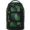satch pack zaino da scuola ergonomico, 30L di capacità, stabile, massima organizzazione Seismic Green - Nero