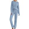 Generic Set pigiama da donna in pile a maniche lunghe, 2 pezzi, abbigliamento da casa, maglione, pantaloni, pigiama, abiti da donna per matrimonio