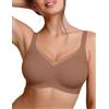Vertvie Reggiseni senza ferretto da donna senza ferretto in rete crossover reggiseno push-up senza cuciture copertura completa bralette per tutti i giorni