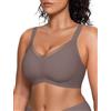 Vertvie Reggiseni senza ferretto da donna senza ferretto in rete crossover reggiseno push-up senza cuciture copertura completa bralette per tutti i giorni