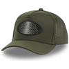 Von Dutch Berretto Trucker con rete mesh e stampa gomma sportiva, kaki/nero, Taglia unica