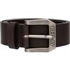 Replay Cintura da uomo in pelle, marrone (Black Brown 128), 105 cm