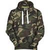 PAYPER Atlanta+ Felpa con Cappuccio da Uomo Misto Cotone Tasche a Marsupio Manica Raglan Polsini Vita in Costina Taglie Forti Nero