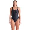 arena Costume intero da donna Control Pro Back B Solid Swimsuit (confezione da 1), nero/nero, 62