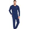 Sergio Tacchini Pigiama da Uomo in Jersey di Cotone, Art. F_pgi_35B10 Navy XL