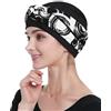 Alnorm Fascia da donna in viscosa chemio sciarpa turbante, bianco, Taglia unica