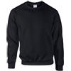 Gildan - Felpa Girocollo Tinta Unita - Uomo (M) (Nero)