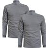 Sergio Tacchini Maglia da Uomo Dolcevita Caldo Cotone, 2pz Grigio XXL