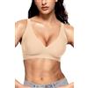 Vertvie Jelly - Reggiseno senza ferretto da donna, push-up, senza cuciture, senza ferretto, copertura completa
