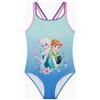 Disney Frozen - Costume da bagno ufficiale per ragazze, intero con Anna ed Elsa, azzurro, età 2-8 anni, Blu, 7-8 Anni