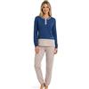 o-day Coconuda Pigiama Donna Cotone Leggero 100% - Ideale per Primavera e Mezze Stagioni - S-XL (IT, Testo, XL, Regular, Regular, Modello 10)