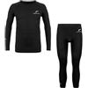 Reusch Biancheria Intima Funzionale Unisex per Bambini, per Tutte Le attività Sportive, Set basellayer, Nero, 158, Nero, 158
