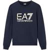 EA7 Emporio Armani Felpa Uomo Girocollo Logo Series in Cotone Stretch con Maxi Logo 7M001191AF17787 8033995879759 - L Armani Blu L