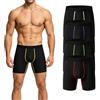 BIRDDIE Confezione da 5 Boxer da Uomo, Gamba Lunga e Gamba Regolare, Morbidi, Traspiranti, Asciugatura Rapida, Intimo da Uomo, Nero