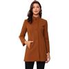Allegra K Coat Caban Donna | Caldo peacoat casual, versatile abbigliamento quotidiano da ufficio, vestibilità ampia e rilassata, elegante dettaglio
