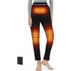 FERNIDA Pantaloni riscaldati da Donna, Neri Termici, con Power Bank, Invernali, Caldi, Leggings Termici, 3 Livelli di Temperatura