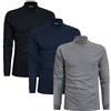 Sergio Tacchini Maglia Lupetto Uomo Caldo Cotone, 3pz Assortito (Blu, Nero, Grigio) L