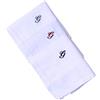 Hell Blues Fazzoletto da uomo con monogramma ricamato con iniziali, confezione da 3 pezzi, 100% cotone, misura king size, colore bianco, idea regalo, G, 18inch X 18inch