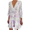 Generico Copricostume Donna Mare Copri Costume Caftano Curvy Vestito Estivo Vestiti da Spiaggia Cotone Camicia Copribikini Bagno Elegante Corto Abito Estivi Senza Maniche Corte Vacanza Beach Dress