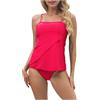 Generico Costume da Bagno Donna Due Pezzi Vita Alta Costumi-Due-Pezzi Ragazza Intero Contenitivo Pancia E Seno Copricostume Mare Nero Mode Primavera 2025 Firmata.