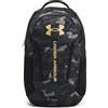 Under Armour Zaino unisex per adulti Hustle 6.0, nero, nero, oro metallizzato, One Size, Zaino
