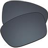 EZReplace Lenti di ricambio per occhiali da sole Oakley Jupiter Squared OO9135 (lenti polarizzate), Specchio rivestito in policarbonato nero, Taglia unica