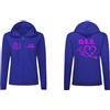 Fashion Graphic Felpa Donna OSS operatore Socio, Divisa OSS Blu, Felpa Donna con Cappuccio con Zip Personalizzata, Felpa Infermiera con Zip Taglie da XS a XL