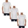 Maxfort T-Shirt Intima da Uomo, Set di 3 Pezzi, Girocollo, Cotone Bianco (IT, Testo, 10XL, Regular, Regular, 3 Pezzi Blu)