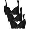 Coconuda Confezione da 3 Reggiseni Rosa Nero 4