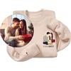 WINKEEY Felpa Personalizzata per Uomo Donna Ricamata T Shirt Felpe Senza Cappuccio con Foto Testo Musica Regalo Uomo Compleanno Regali Personalizzati Regalo Amica Regalo Anniversario per Lui,5