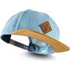 Soulbuddy Cappello Snapback Uomo e Donna - Cappellino con Visiera Piatta | Cappellino uomo con visiera piatta e patch vegana - cappello uomo e donna regolabile, look Mini-Me con il cappello bambino