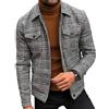 Oanviso Cappotti da Uomo Giacca a Quadri Autunno Cappotto Leggero Giacche Moda Retrò Cappotti Camicia Giacca Elegante Leggera Cappotto Giubbotto Casual