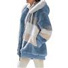 ABINGOO Giacca Donna Invernale Pile Cappotto con Cappuccio Zip Caldo Felpa | Cerniera Giubbotto Pelliccia Giacche Casual Parka Sciolto Giaccone Peluche Pecora Jacket Casa Cappotti