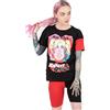 DC Comics Harley Quinn Pigiama Womens Mad Love T-Shirt & Cycling Short Set