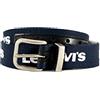 Levi's Lan Levis Webbing Belt 9a6900, Cintura Unisex - Adulto, Dress Blues, L