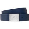 Emporio Armani EA7 Cintura Uomo Reversibile Colore Blue/Dark Blue