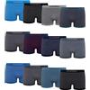 Channo Boxer in Nylon da Uomo, Senza Cuciture, Morbidi e Confortevoli - Confezione da 12, F, XXXL
