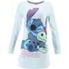 Disney Lilo And Stitch Donna Camicia da Notte (Blu,S)