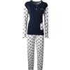 Coconuda Pigiama Donna Lungo in Caldo Cotone, Art.CCPGD34F Blu L