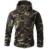 RUMAOZIA Giacca tattica softshell mimetica da uomo, per sport all'aria aperta, abbigliamento invernale, autunno, inverno, mezza stagione, bomber a vento, stile cargo